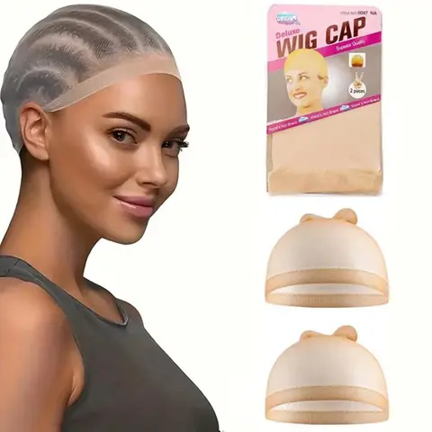 Women's Light Brown Ultra-Thin Lace Front Stocking Cap - Stretchy Nylon Wig Accessory for Wig Wearing & Daily Use, Lace Front Stocking Caps for Hair Accessory Needs, Wig Accessories