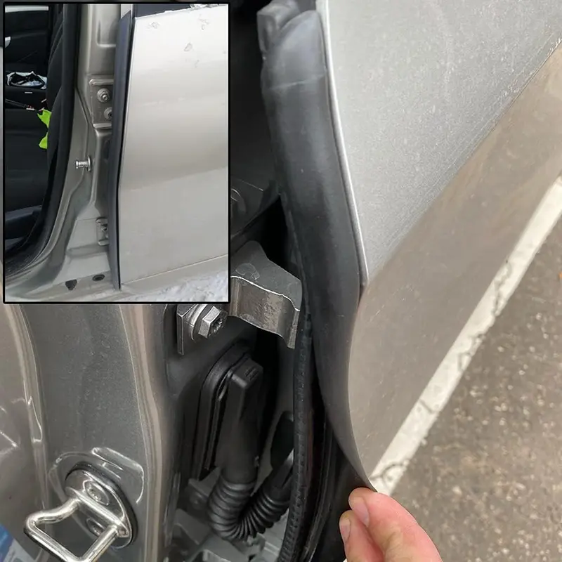 toolupgrade YXCY Car Door Seal Strip - 2PCS B-Pillar Seal Strip, Automotive Rubber Frame with Buckle EPDM Gasket Weather Stripping for Soundproofing, Dustproof Noise Reduction Edge Trim,Universal Cars, Trucks, SUV, RVs Car Door Protector Christmas gift