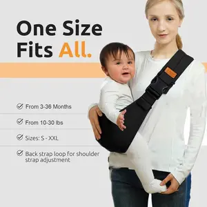 New Baby Sling Carrier Portable Lightweight Sling Non-Slip Hip Seat Carrying 10-30lbs 3 Wearing Methods Valentine's Day Gift for Wife & Husband outdoorfun