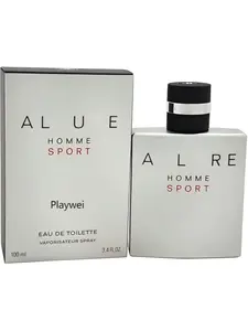 Playwei AL RE HOMME SPORT Men's Sport Eau de Toilette 100ml EDT - Fresh and vibrant woody scent