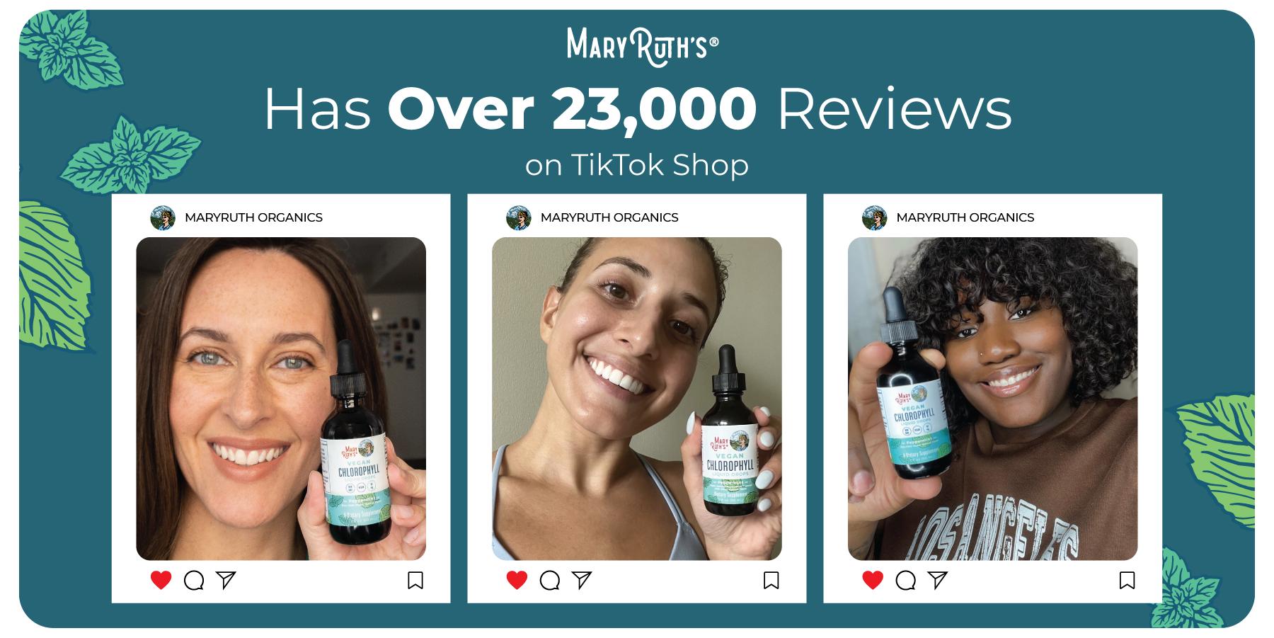 MaryRuth's Vegan Chlorophyll Liquid Drops - Non-Diluted Liquid Chlorophyll - Mulberry Derived Supplement - Non-GMO - Delicious Minty Flavor - 2 Fl Oz