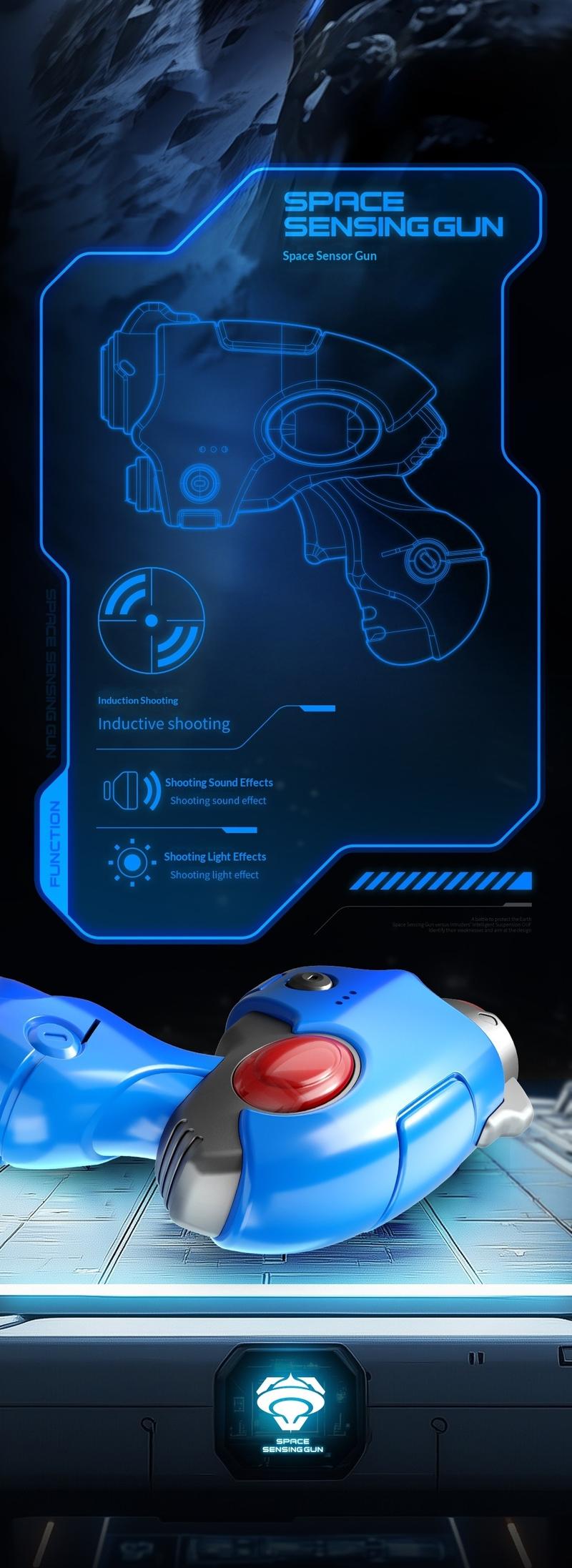 RC Shooting Sensor Flying Disc Drone Toy – Smart Hover Quad-Copter with Obstacle Avoidance, LED Light-Up Stunt Drone, Interactive Electronic Shooting Game Flying Toy for Kids & Adults, Indoor Mini Drone Gift