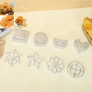 9 Pcs Deep-Fry Mold Set - Kitchen Baking Tools for Creating Various Shaped Fried Snacks, Perfect for Home Kitchens and Gatherings.