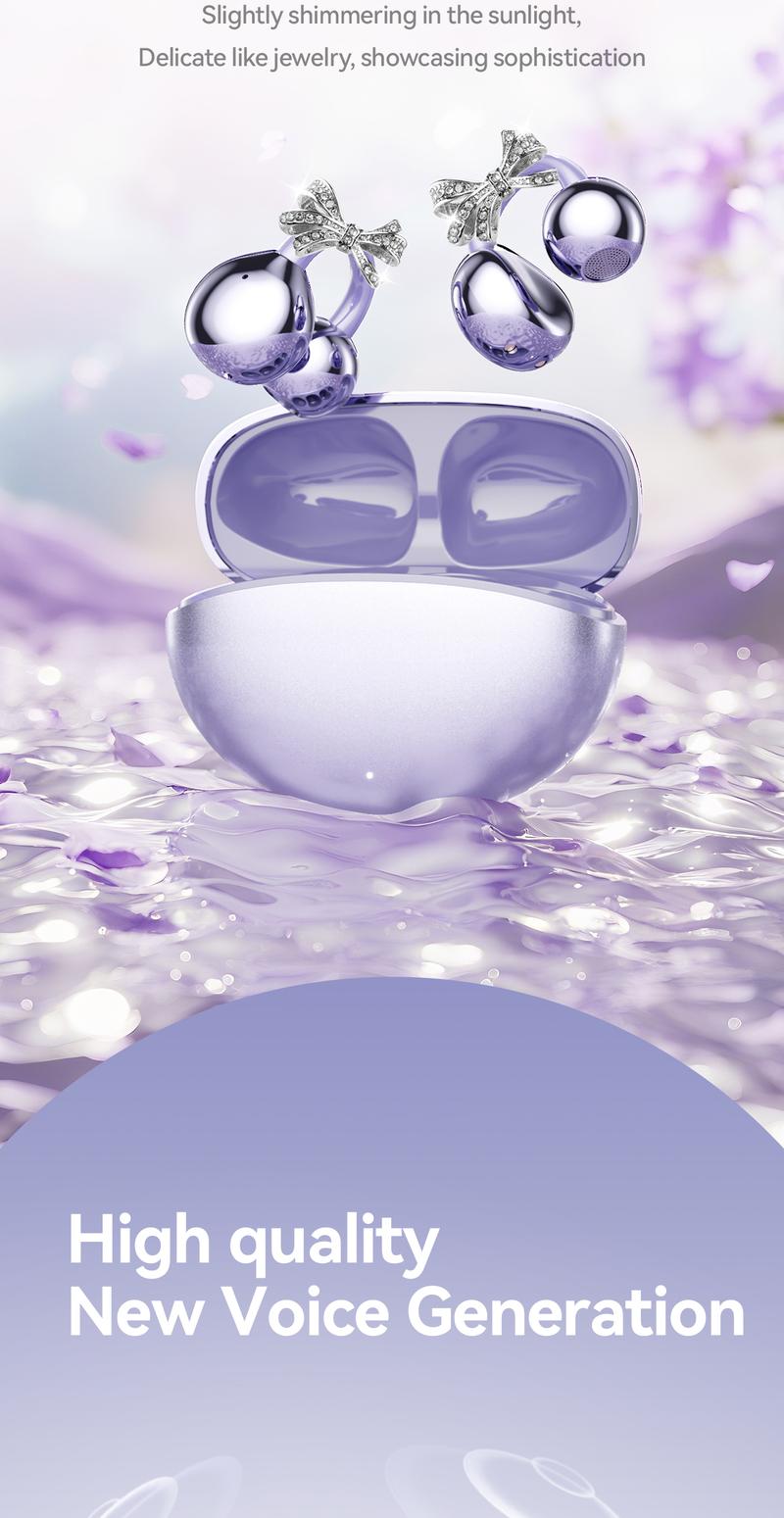 CHENRUIDA GL8 Clip On Wireless Headphones with 2025 Bluetooth 6.0 for Faster Stable Connection Low Power Use DT6.0 Pulse Directional Tech 360° ACS Panoramic Sound IPX7 Waterproof Audio Earbuds for Music&Calls Comfortable for Sports New Ear Accessories TWS