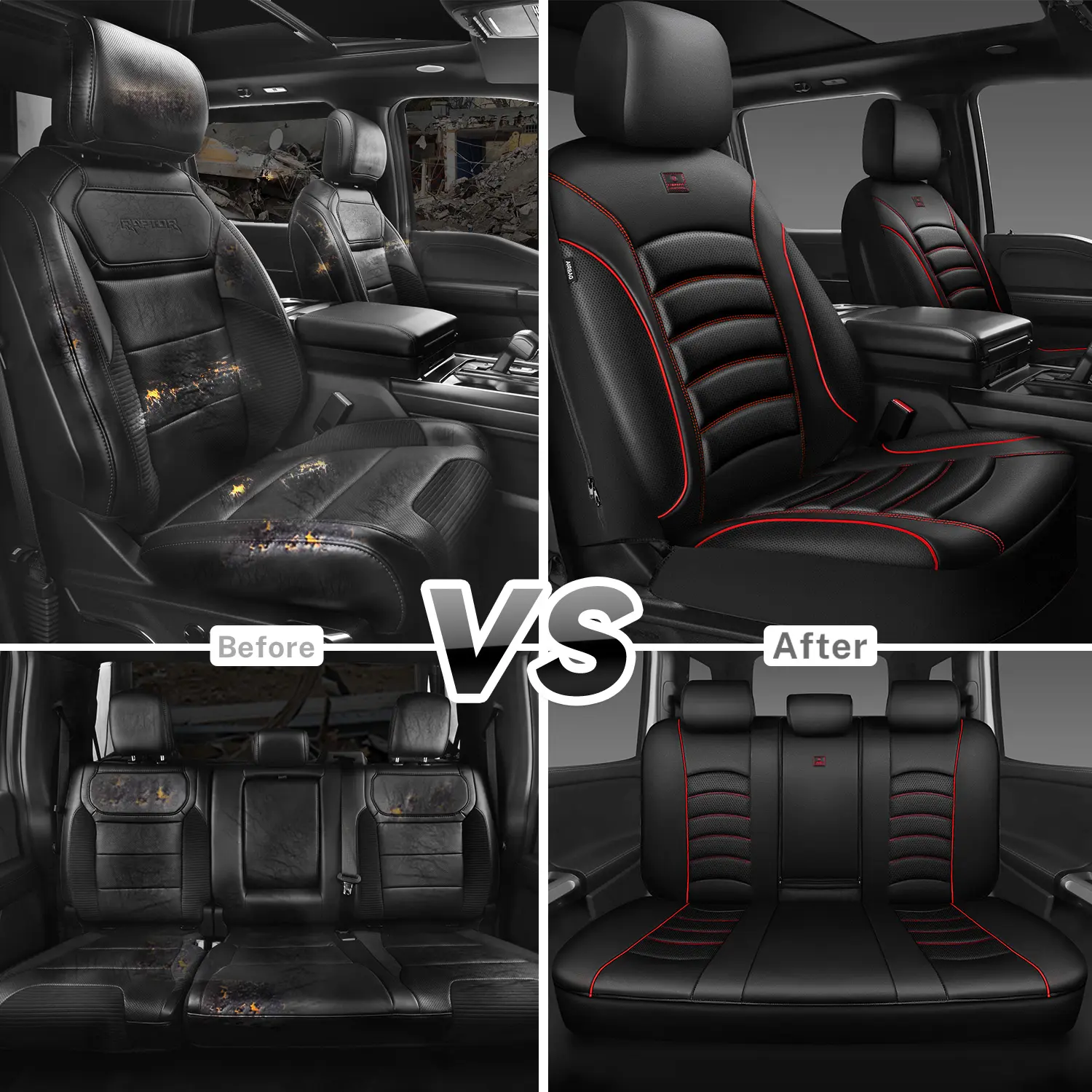 CAR PASS 3D Foam Mesh Leather Car Seat Covers Front Seats, Air Cool Mesh Front Seat Covers for Car, Universal Fit for SUV Truck Sedan Automotive, Armrest Airbag Compatible CAR PASS 3D Foam Mesh Leather Car Seat Covers Front Seats, Air Cool Mesh Front Seat Covers for Car, Universal Fit for SUV Truck Sedan Automotive, Armrest Airbag Compatible