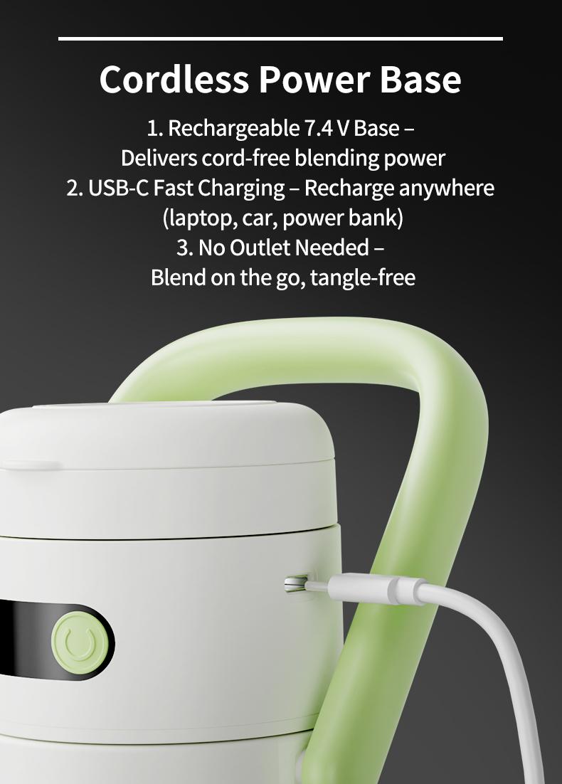 [Live] ZHENMI BPA-Free Cordless Portable Blender, 33oz. Portable Ice Crushing Juicer-for Shakes & Smoothies, 12 Stainless Blades, 2 Leakproof-Lids & Straw, USB Rechargeable Smoothie Blender