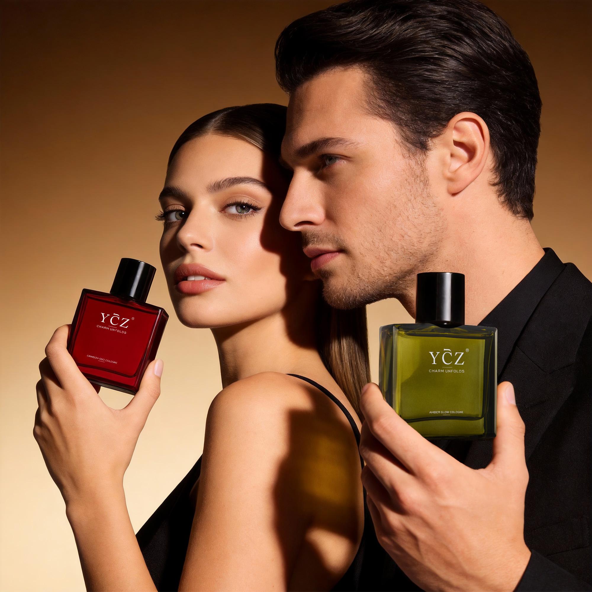 YCZ 2-Pack Perfume - Crimson Oud Cologne Eau De Parfum (Spicy Oriental) & Amber Glow Cologne Eau De Parfum (Fruity-Floral) YCZ 2-Pack Perfume - Crimson Oud Cologne Eau De Parfum (Spicy Oriental) & Amber Glow Cologne Eau De Parfum (Fruity-Floral)