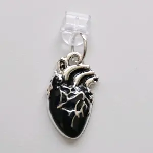 Anatomical Heart Dust Plug for Kindle Android Phone Charm USB-C