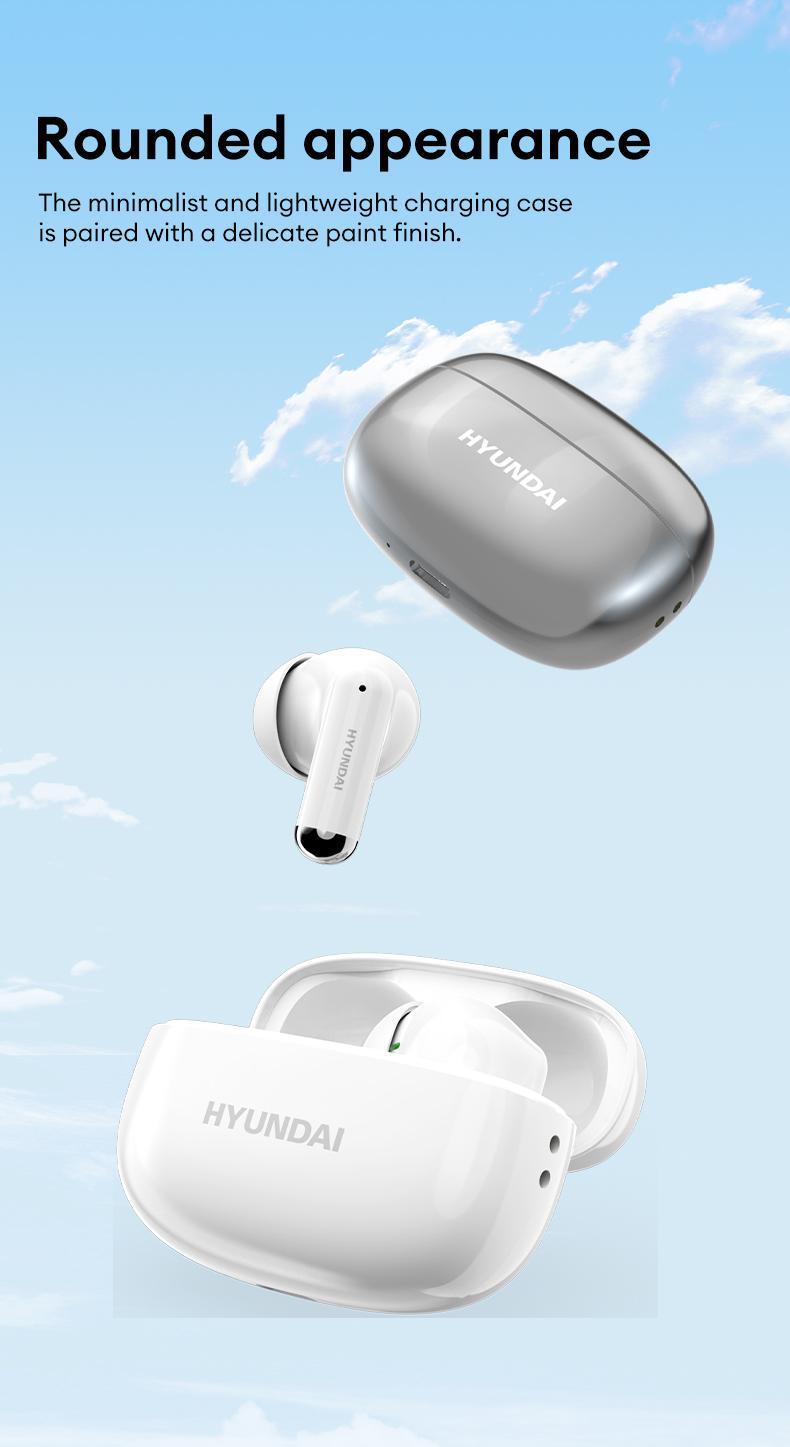 HYUNDAI Y10 Supports 169‑Language Translation Wireless Bluetooth Headphones For Playing Music And Phone Call Fit Ear Design Comfortable To Wear, with Audio Earbuds for Music & Phone Calls