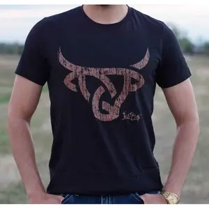 Lost Calf Unisex Lazo Black Short Sleeve T-Shirt Tee
