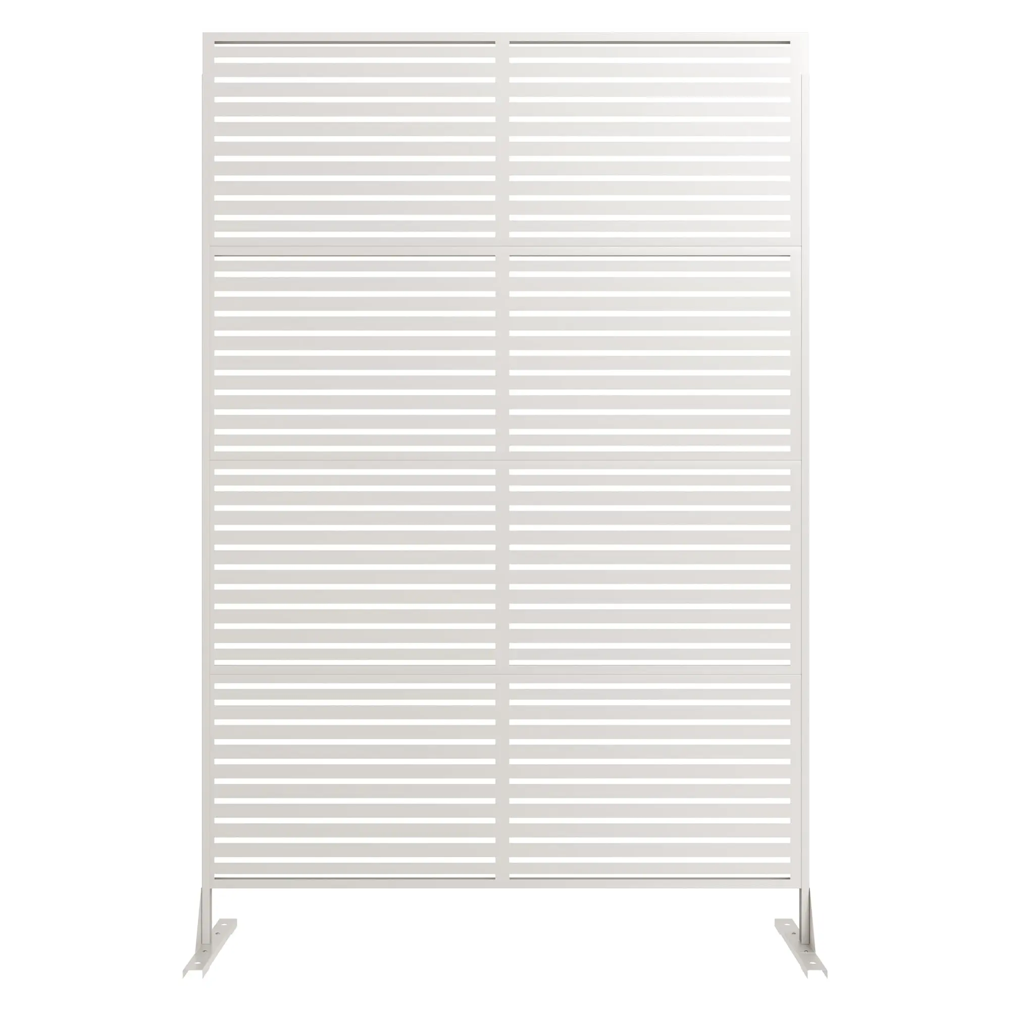 Gaomon Decorative Metal Garden Fences - 2 PCS White, 72" H & 24" H Powder-Coated Rust-Proof Elegant Scroll Design, Easy Snap-Together Installation for DIY Beginners & Renters, Low Maintenance (Rinse with Water), Flower Bed Borders Use