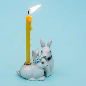 Love Bunnies Wedding Cake Topper