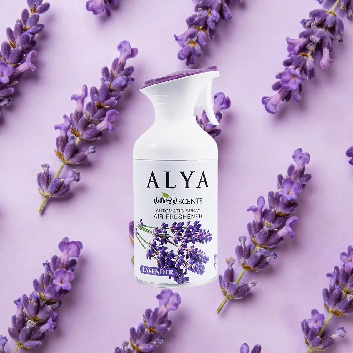 AIR FUSION ALYA Natural Bathroom Spray Odor Eliminator - 5 Oz, 1 Pack, Aroma Freshener with Flowers & Clean Linen Scents, Household Odor Control Home Fragrance Mist, Soft Floral