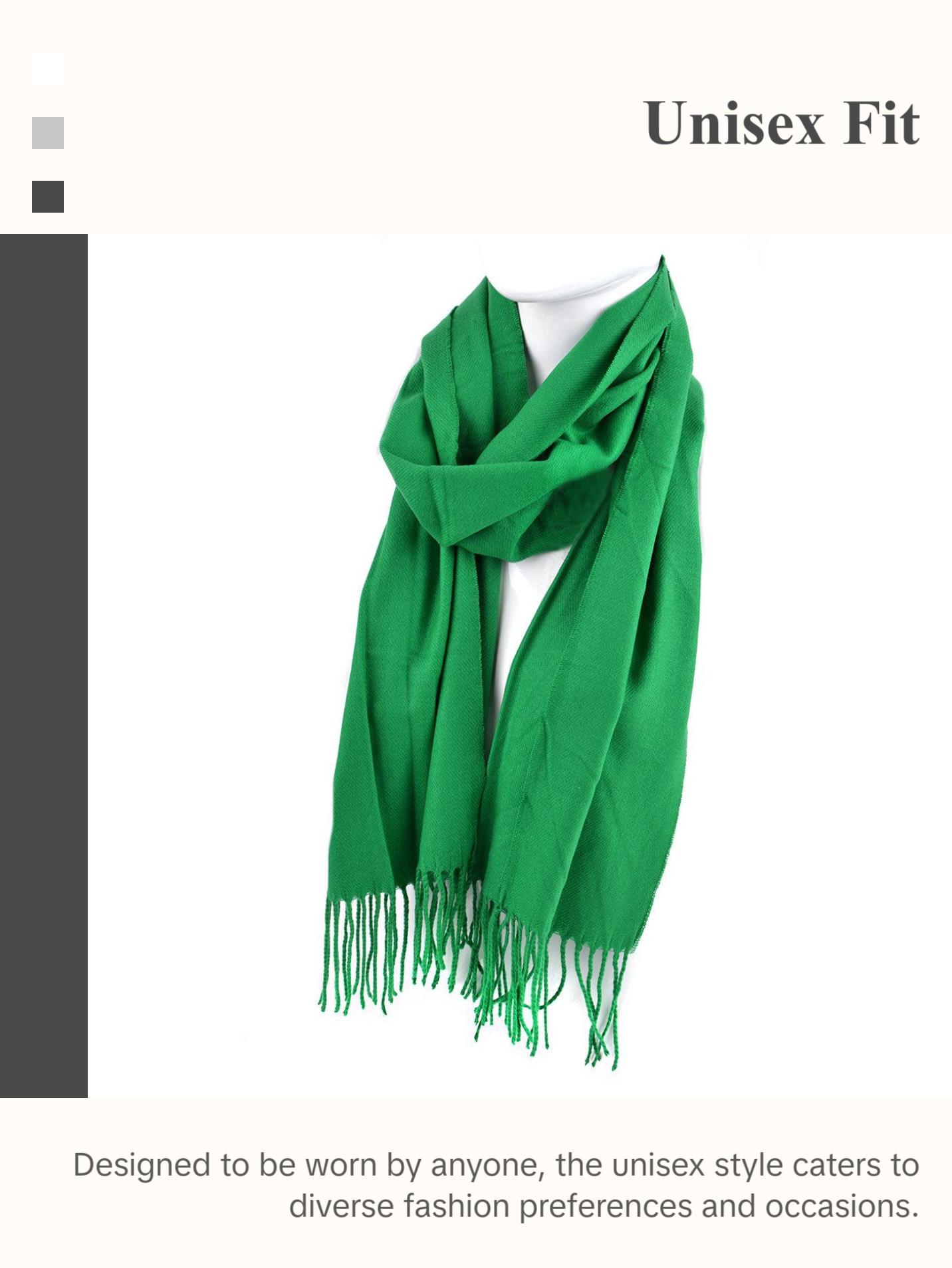 Unisex Solid Color Acrylic Scarves