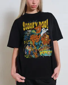 Vintage Scooby-Doo 2D T-Shirt, Nostalgia 2D Print T-Shirt, Cartoon Network Shirt, Gifts for Cartoon Fans #ScoobyDoooo #CartoonNetwork #NostalgiaCore #ScoobyDoo #GraphicTee #StreetwearUS