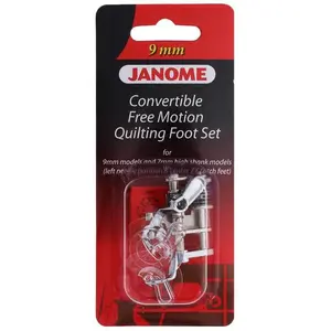Janome Convertible Free Motion Quilting Foot Set for 9mm Models 202146001