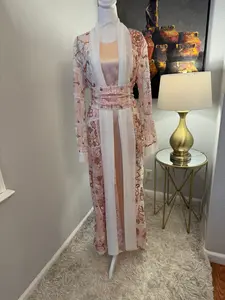 Nada Set - Women's Embrodiered Dress, Arabic Dress, Ceremony Dress, Modest, Maxi - Eid, Ramadan, Gifts for Her