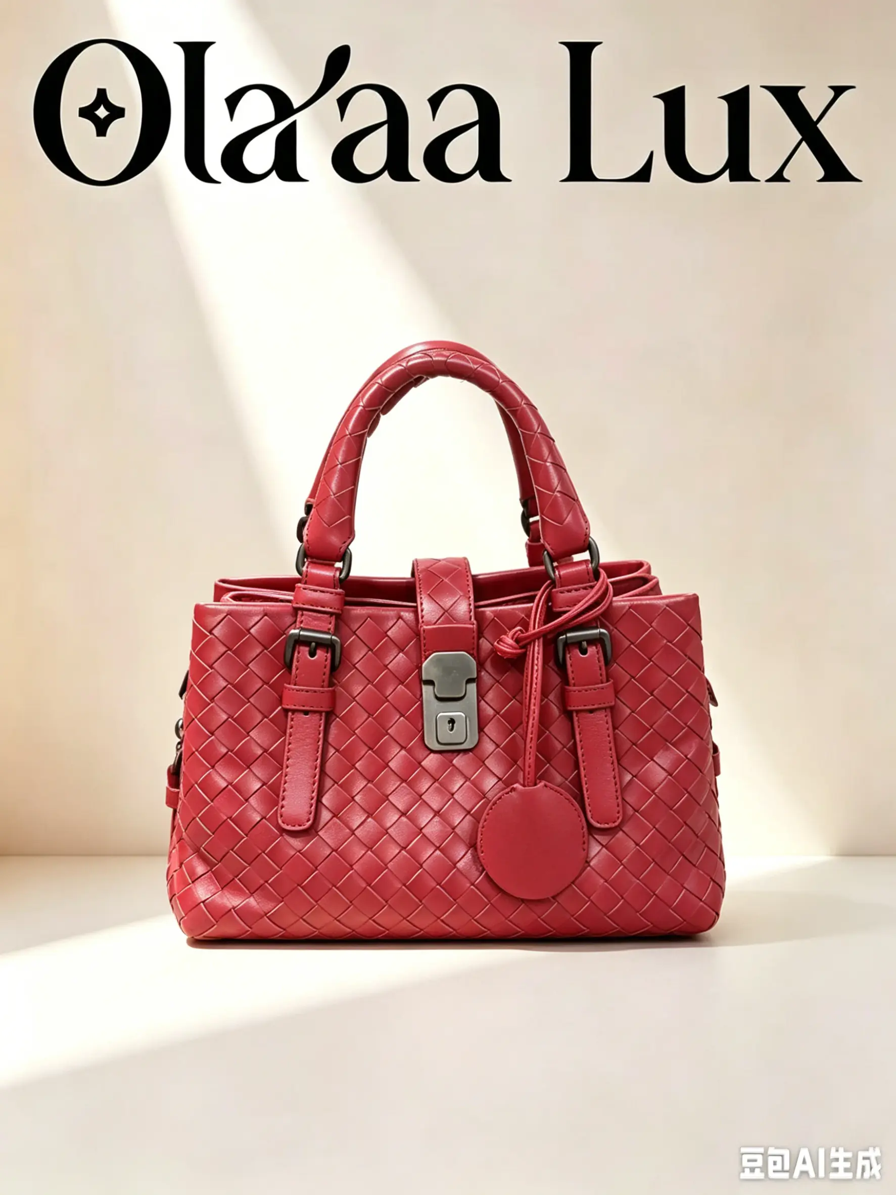 Pre-owned Bottega Veneta Red Intrecciato Woven Handbag 70078