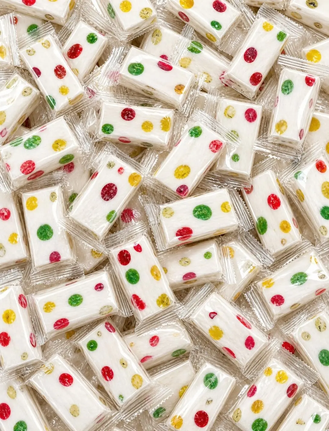 Jujube Nougat Candy - Soft & Chewy Nougat with Fruity Jujube Pieces Classic Sweet Treat Snack Bonbon Snack from Canada