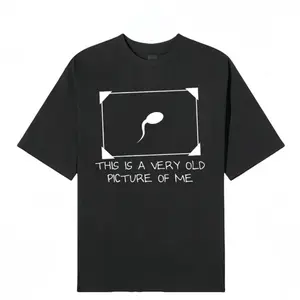Funny Sperm Graphic Tee | ‘Very Old Picture of Me’ Casual T-Shirt | Trendy Unisex Streetwear