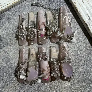 Pink Sailor Moon Water Nail Luxury Handmade Acrylic Press On Nails