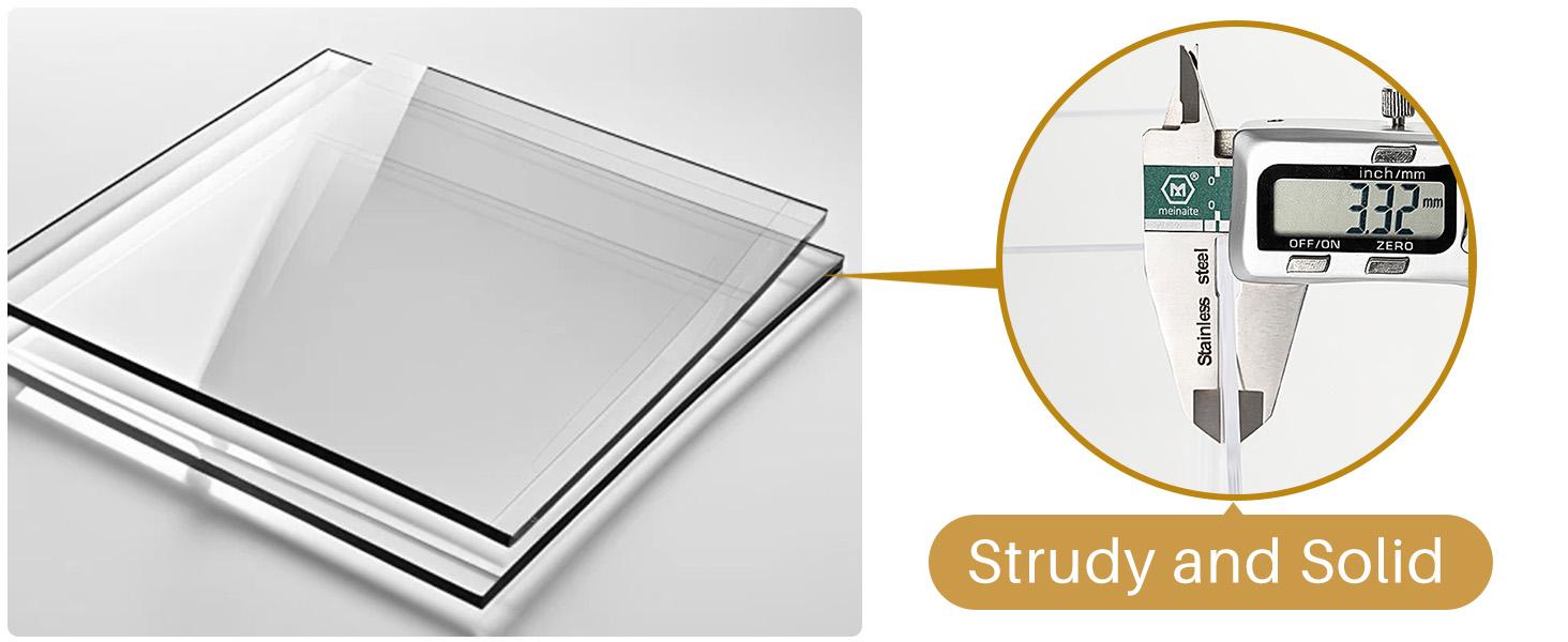 6-Pack Clear Acrylic Stackable Storage Boxes, Multi-Purpose Desktop Organizer for Makeup, Cosmetics & Office Supplies