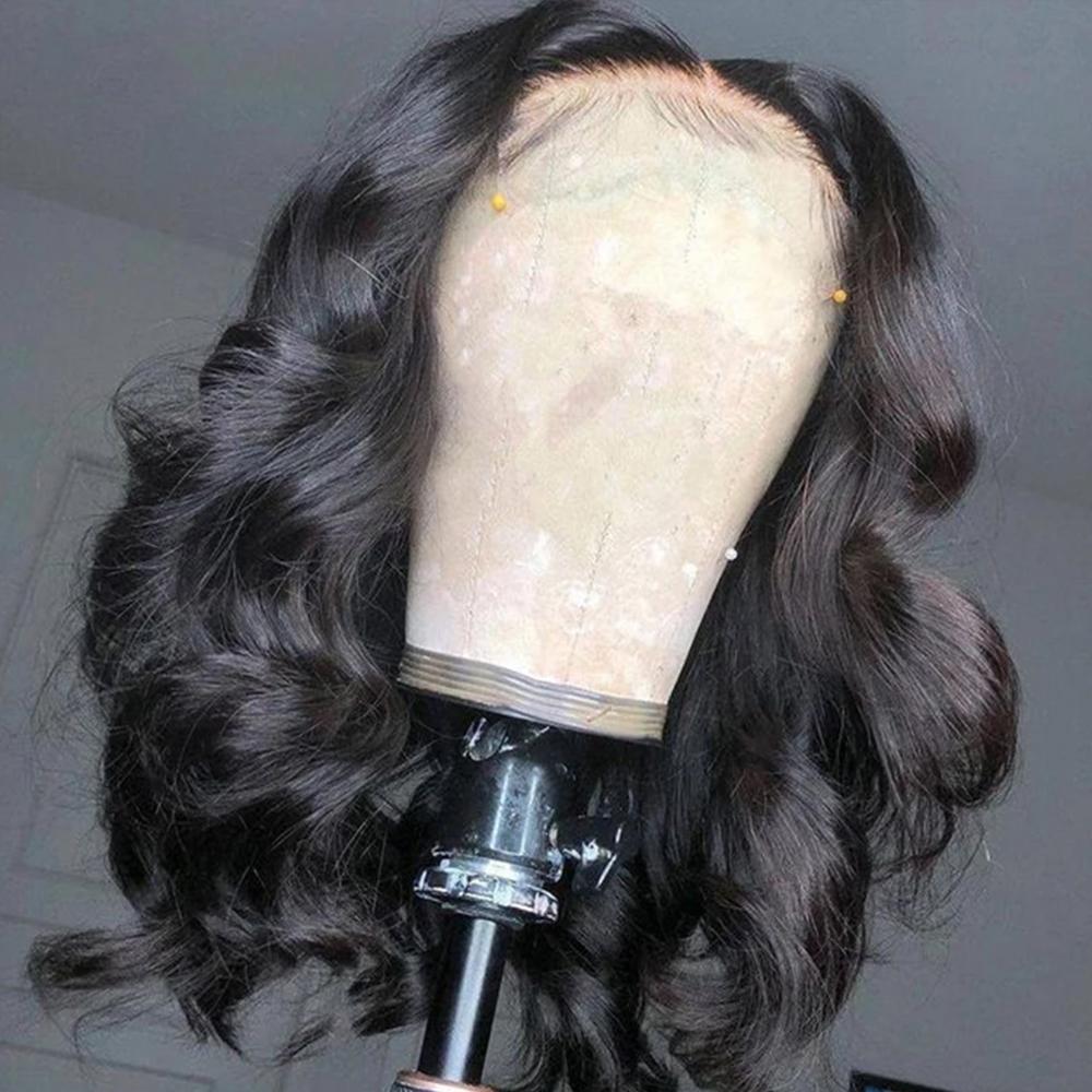 Bling Hair 13x6 Lace Wig Human Hair Wigs Loose Body Wave Bob Wig Pre plucked 13x4 HD Transparent Lace Front Short Body Wig Natural Color SpringStatements