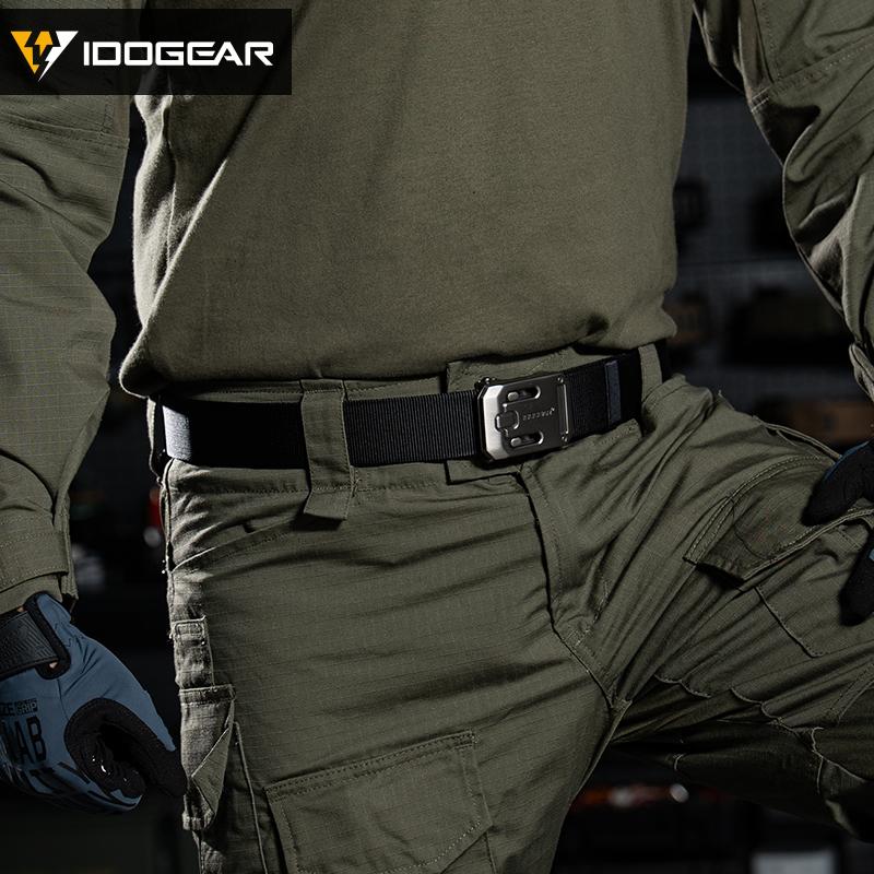 IDOGEAR Tactica 1.5" Nylon Durable Belt with Magnetic Buckle One-Hand Quick-Release Reinforced Steel CCW Belt 3446 SpringStatements