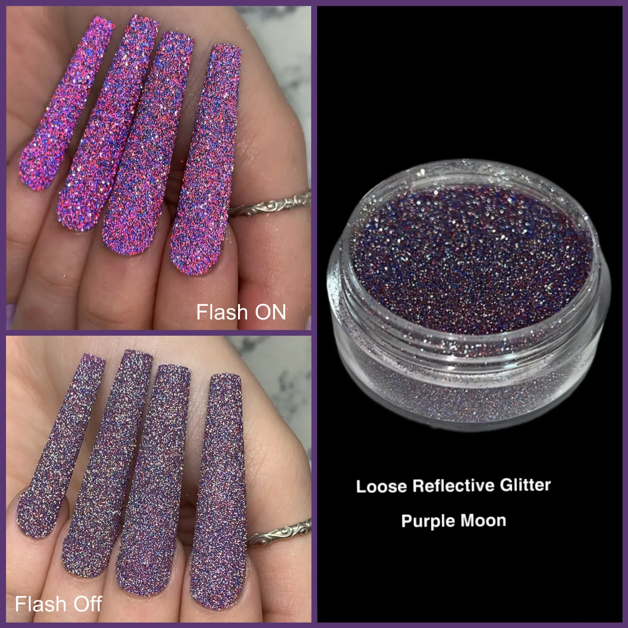 Reflective Glitter - Purple Moon