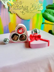 3D Printed Valentine Heart Chocolate Box Clicker Cute Fidget Toy Stress Relief Desk Toy Gift