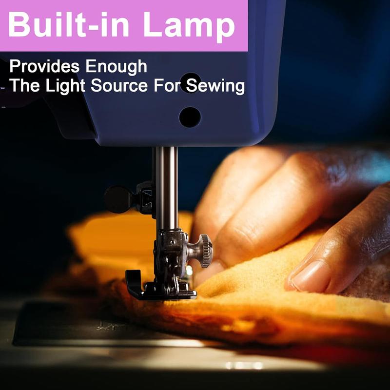 Electric Sewing Machine with 12 Built-In Stitches Portable Crafting & Mending Tool for Home Use Lightweight Easy to Operate Ideal for Beginners and DIY Projects USA Seller