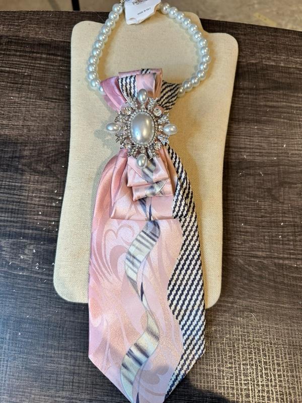 Fancy Tie Pearl Necklace