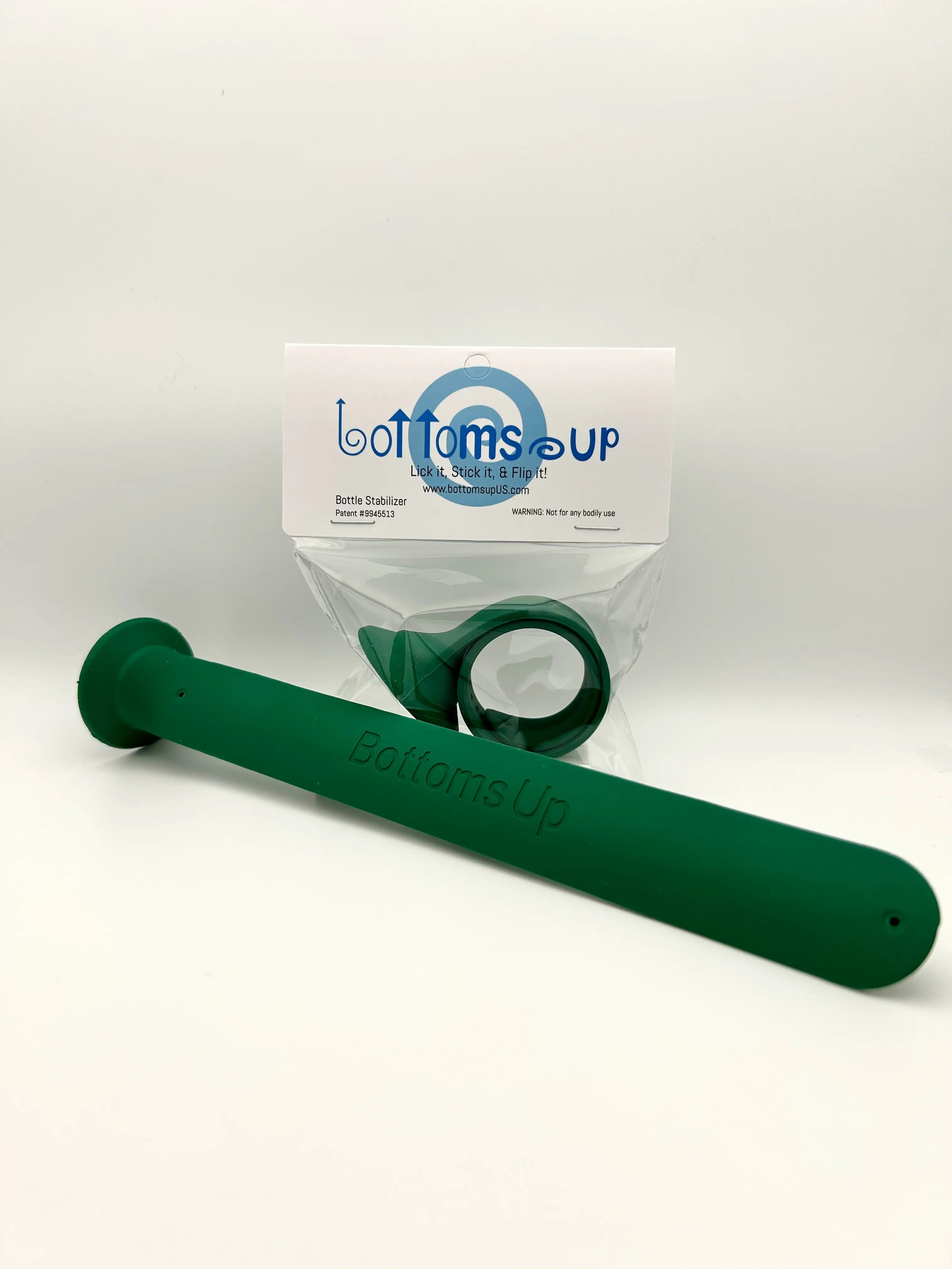 Bottoms Up Bottle Emptying Stabilizer Band in Holly Hunter Green