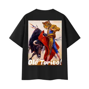 "Olé Torito!" Bullfighter Jaguar | Back-Print Fitted Cultural Graphic Tee