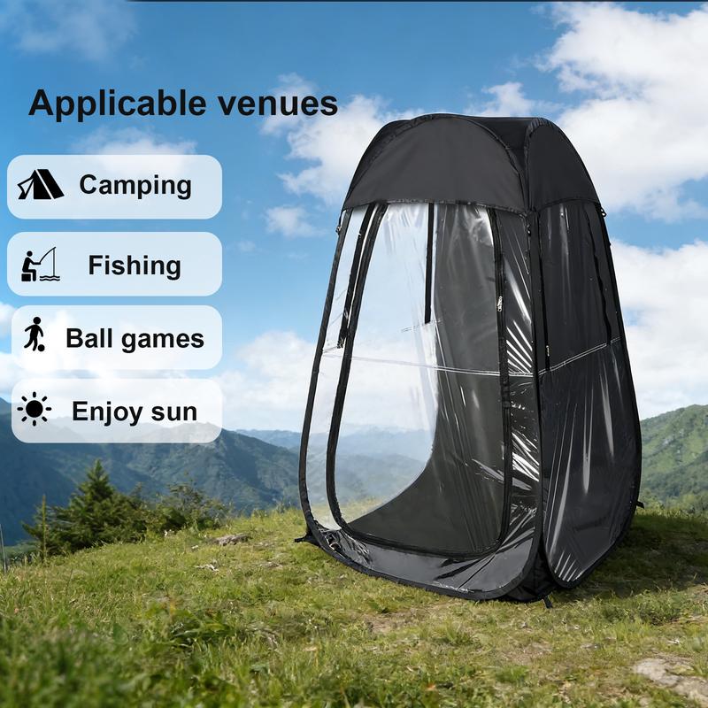 Portable Pop Up Sports Tent 39x39x59 for Outdoor Activities Camping Hiking Weather Protection Quick Setup Compact Black