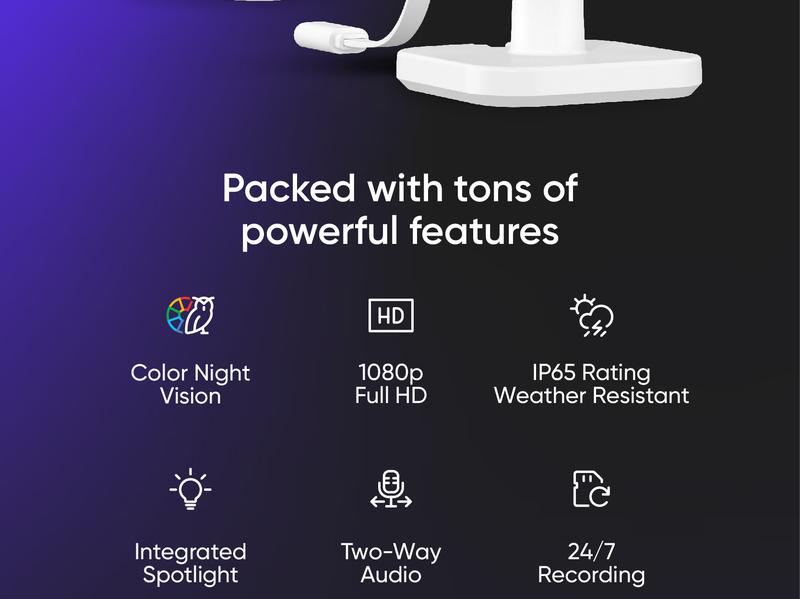 Wyze Cam OG — Wired 1080p HD Smart Camera, 24/7 microSD Recording, Pets/Baby Monitor/Security/Nanny Cam, Works w Alexa & Google Assistant, WiFi