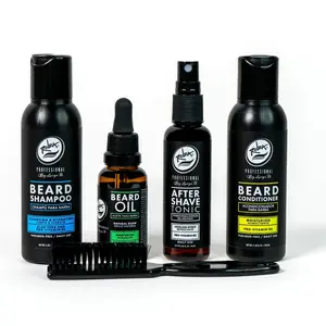 Rolda - Men's Beard Care Grooming Kit | 5-in-1 Beard Care, Daily Grooming Routine, Clean Beard, Restore Shine, Comfort