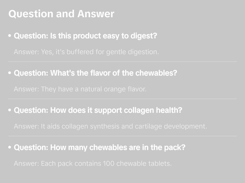 Solaray Vitamin C 485 mg Buffered Chewables with Natural Orange Flavor 100 Count for Immune System Support & Collagen Health