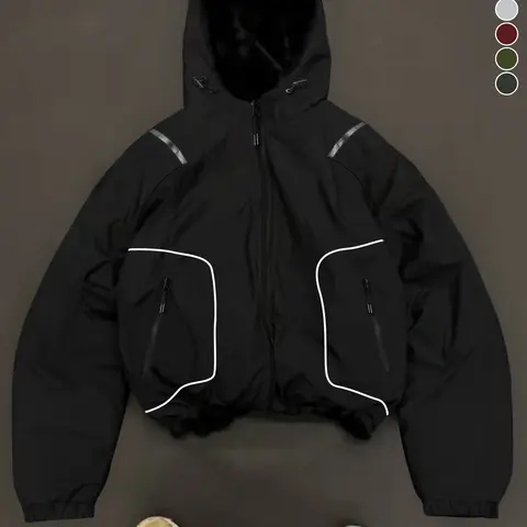 Men's strapped hooded jacket casual jacket, versatile regular version comfortable daily, street function wind, spring and summer out of the street, daily commute adaptation, trendy windproof versatile model Long Sleeve Striped