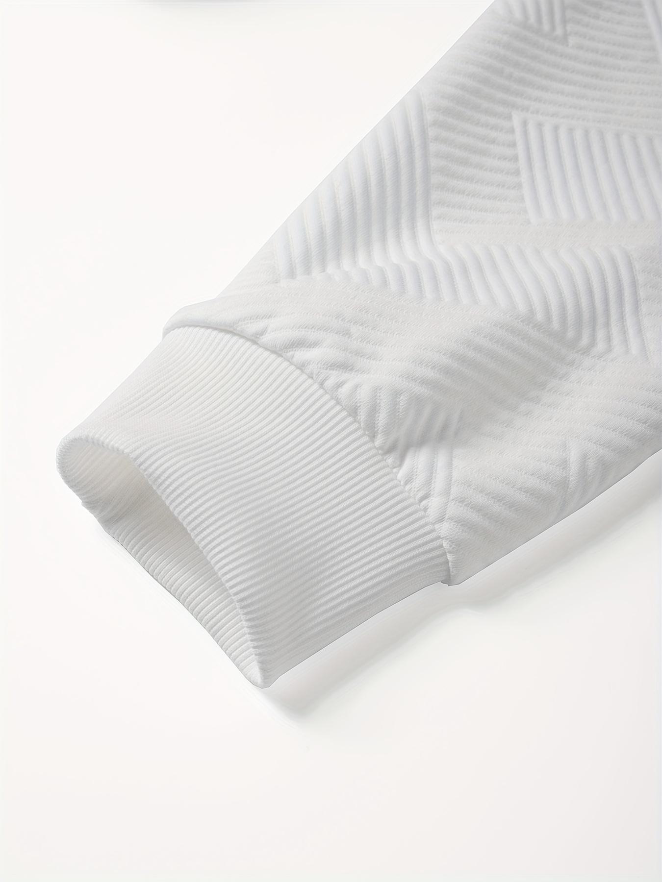 Men's casual fashion suit knitted jacquard sweatshirt and pants two-piece set