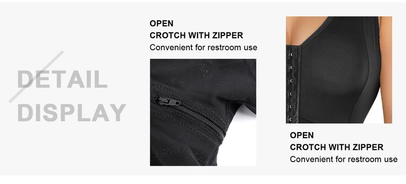 EOMENIE Women's Fajas Colombianas Shapewear Tummy Control Full Shapewear Butt Lifter with Zipper Crotch Hooks & Eyes Closure Anti-Roll Silicone Strips Adjustable Fit EOMENIE Women's Fajas Colombianas Shapewear Tummy Control Full Shapewear Butt Lifter with Zipper Crotch Hooks & Eyes Closure Anti-Roll Silicone Strips Adjustable Fit