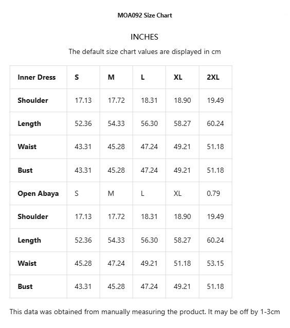 MOA092 Solid Color Elegant Open Abaya with Pockets 3-Piece Set for Women Breathable Fabric Full Length Jilbab Summer Outfits Modern Midi