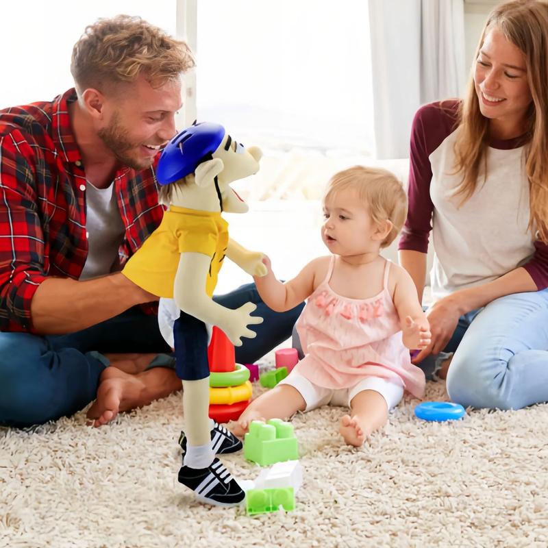 Jeffy Hand Puppet Soft Plush Cartoon Stuffed Doll Educational Roleplay Sleeping Pillow Valentine's Day Easter Birthday Gift for Kids Fans
