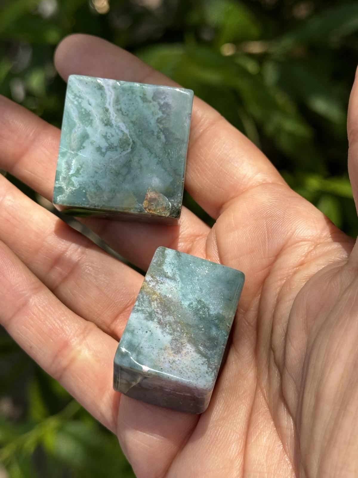 Moss Agate Crystal Free Forms