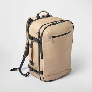 35L Travel Backpack Beige - Open Story