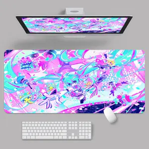 Hatsune Miku x Kasane Teto Anime Gaming Mousepad, Vocaloid Kawaii Gaming Desk Mat, Large Anime Desk Pad For Keyboard And Mouse Setup, Otaku Gamer Deskmat Decor, Colorful Anime Desk Accessory, Perfect Gift Idea For Anime Fans