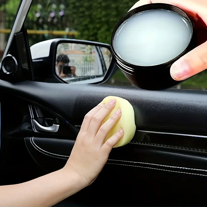 Car Leather Care Cleaner Cream, Interior Cleaning Agent for Car Seats & Surfaces, Multi-Purpose Use for Bags and Shoes, Essential Auto Accessory, Car Cleaning Supplies