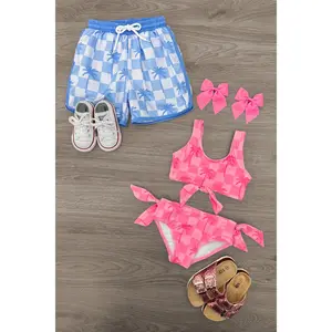 Checkered Palm Tree Swimsuit - Boy Or Girl!