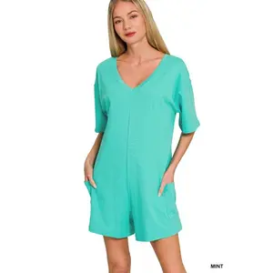 V Or Scoop Neck Reversible 2-way Romper