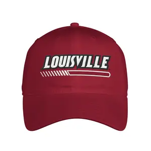 adidas Mens Louisville Coach Slouch Adjustable Cap  - Red